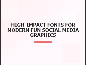Playful & Powerful Geometric Fonts for Social Media